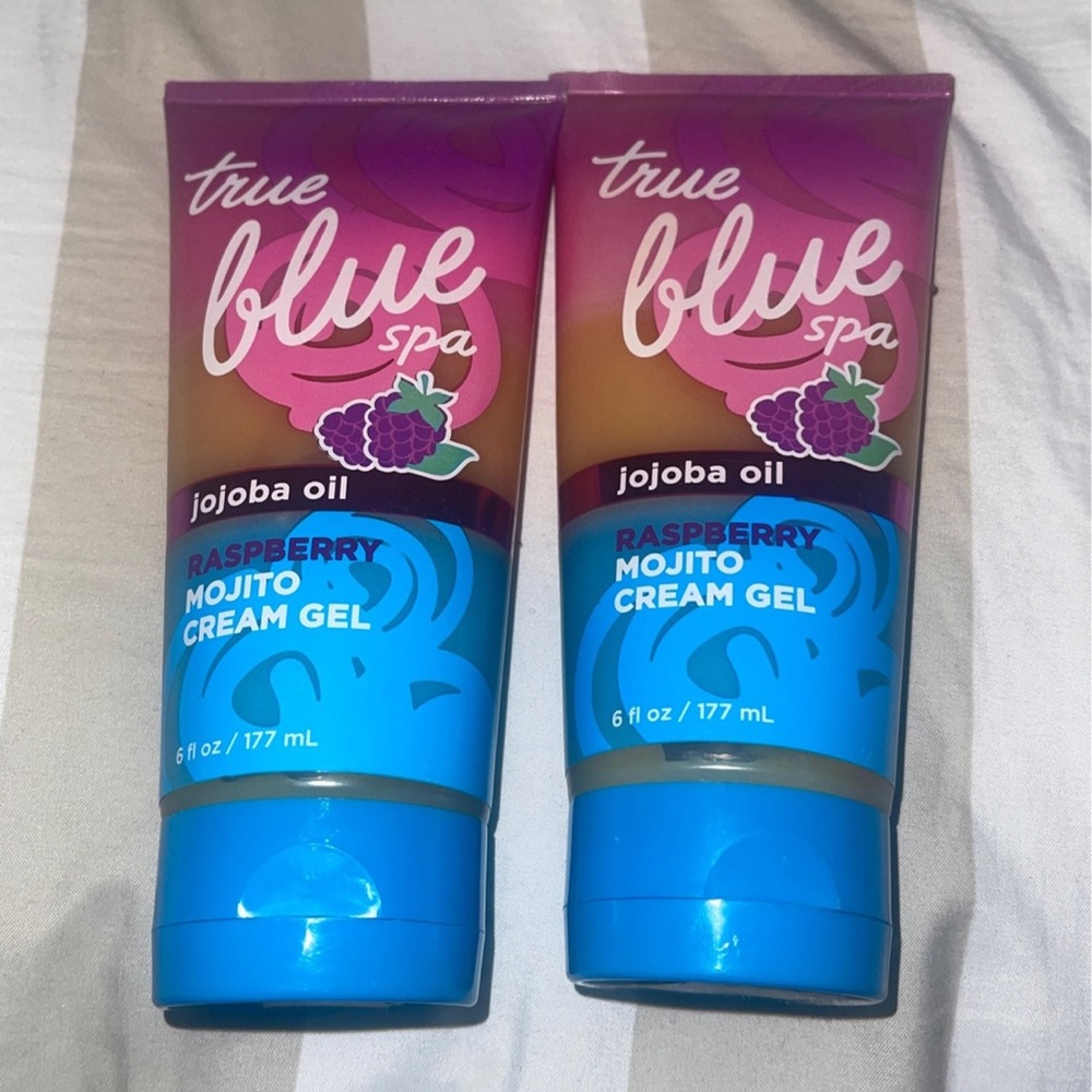 Body Works True Blue Spa raspberry mojito cream gel
